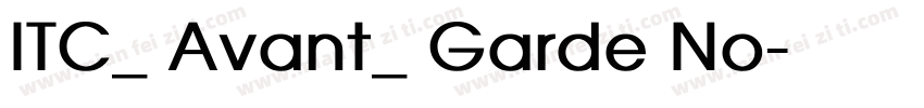 ITC_ Avant_ Garde No字体转换